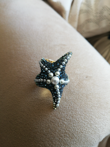 Jeulia Starfish Sterling Silver Ring