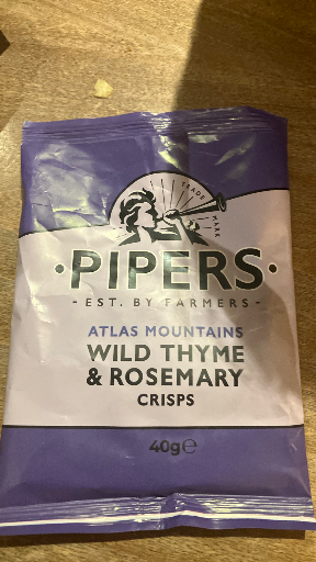 Pipers Wild Thyme & Rosemary Crisps