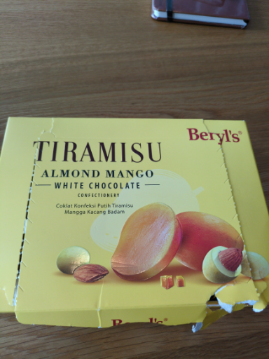 Beryl's Tiramisu Almond Mango White Chocolate