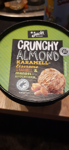 Jack's Crunchy Almond Karamell-Eiscreme