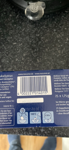 Meßmer Salbei-Mischung mit Eukalyptus Tee