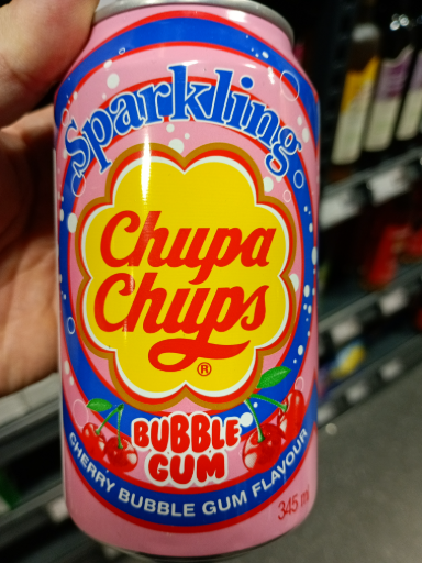 Chupa Chups Sparkling Cherry Bubble Gum