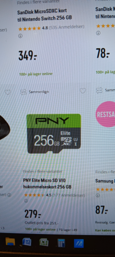 PNY Elite Micro SD V10 hukommelseskort 256 GB