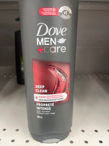 Dove MEN+care Deep Clean Body + Face Wash