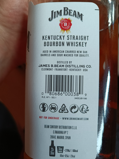 Jim Beam Kentucky Straight Bourbon Whiskey