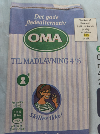 OMA flødealternativ