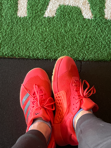 Adidas Red Athletic Shoes