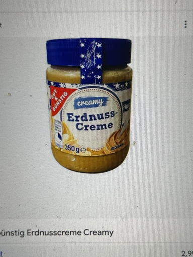 BILLA Erdnusscreme Creamy