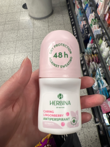 Herbina Caring Lingonberry Antiperspirant Roll-On 50 ml