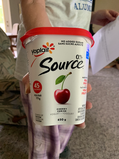 Yoplait Source Cherry Yogurt