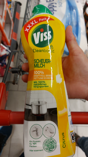Viss Cleanboost Scheuermilch Citrus 500ml