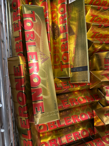 Toblerone Milk Chocolate Bar with Honey and Almond Nougat