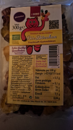Bio Bärchen Organic Gummy Bears