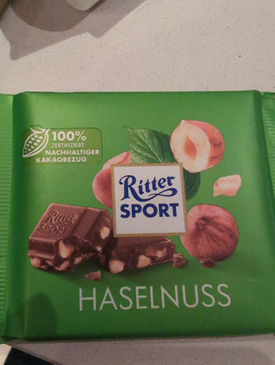 Ritter Sport Milk Chocolate with Whole Hazelnuts