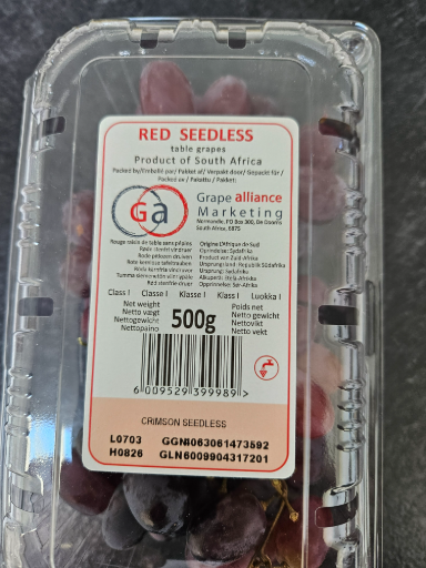 Grape Alliance Marketing Røde Frøfrie Vindruer