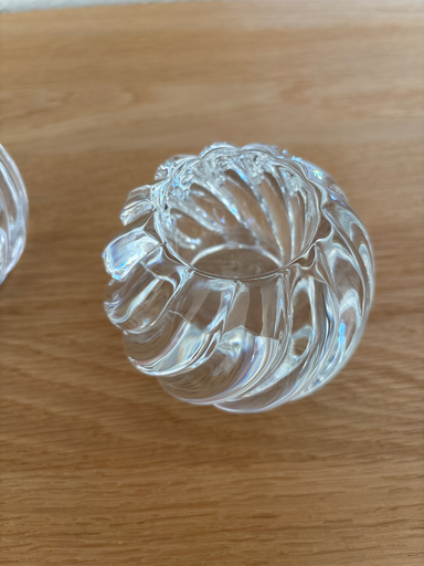 Frosted Swirl Glass Vase