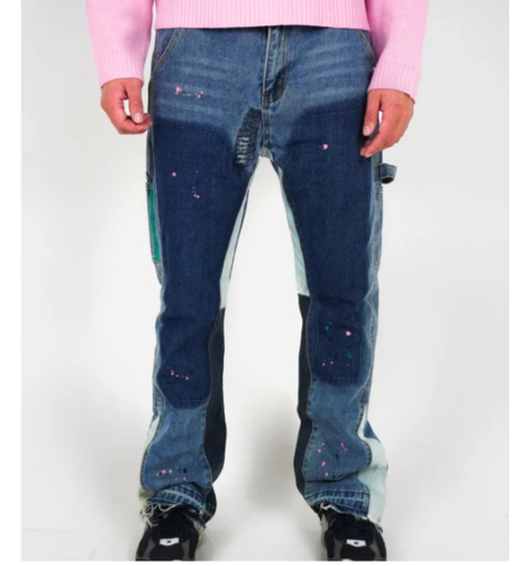 Splash Paint Denim Jeans