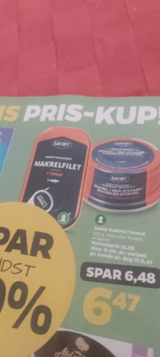 Sæby Makrelfilet i Tomat 125g
