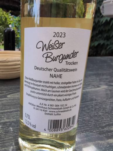 Weißer Burgunder Trocken