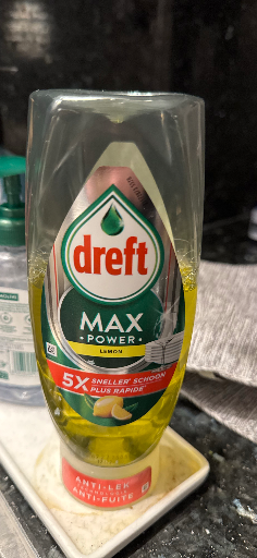 Dreft Max Power – Lemon Dishwashing Liquid