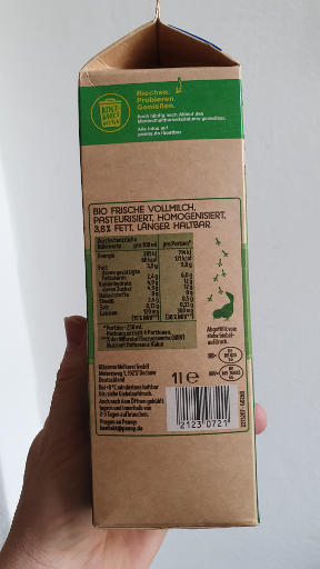 König Milch Bio Frische Vollmilch