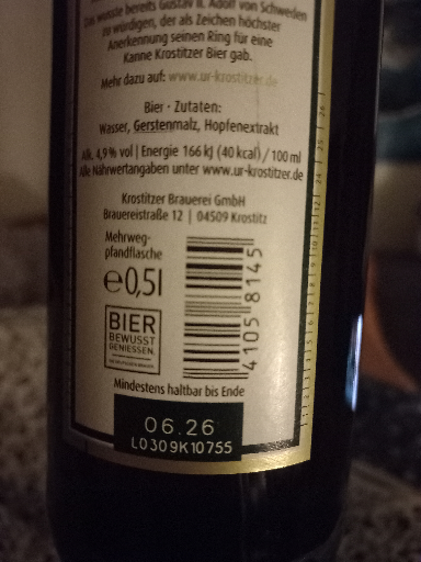 Ur-Krostitzer Pilsner Bier