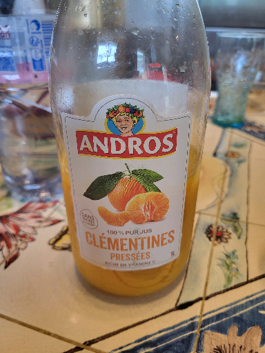 Andros Jus de Clémentines Pressées 100% Pur Jus
