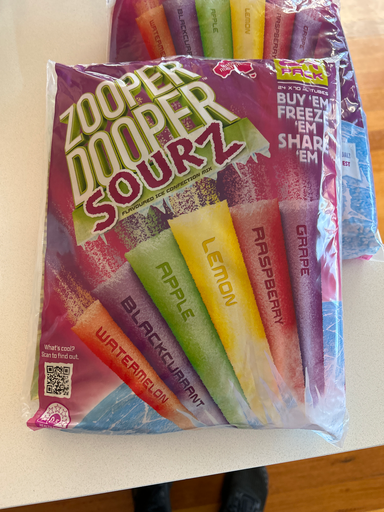 Zooper Dooper Sourz Frozen Treats