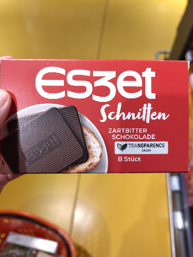 Eszet Schnitten Zartbitter Schokolade