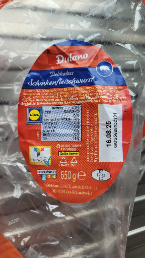 Dulano Schinkenfleischwurst