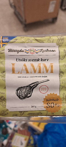 Härryda Karlsson Lammkorv