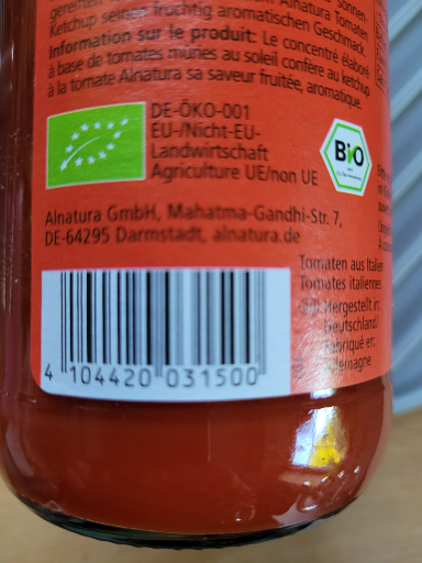 Alnatura Tomato Ketchup