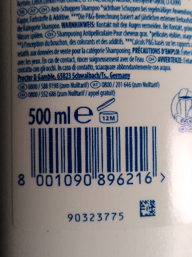 Vichy Dercos Anti-Schuppen Shampoo 500ml
