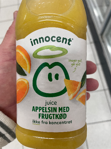 innocent juice Appelsin med frugtkød