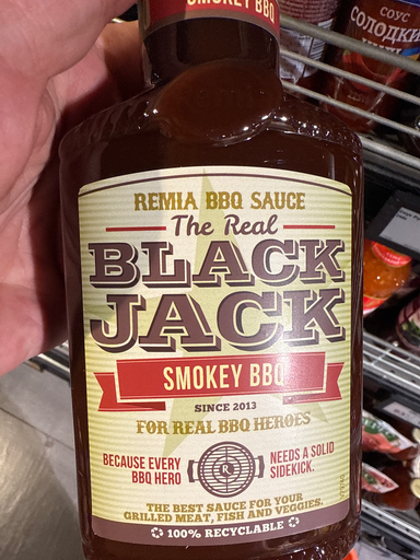 Remia BBQ Sauce The Real Black Jack Smokey BBQ