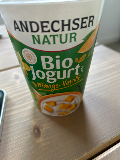 Andechser Natur Bio-Jogurt mild Mango-Vanille 400g