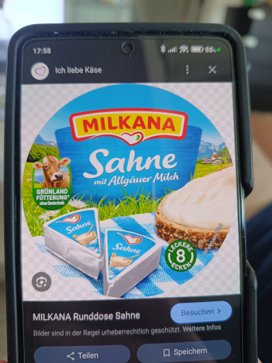 MILKANA Runddose Sahne
