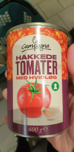 Hakkede Tomater med Hvidløg