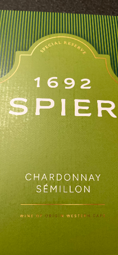Spier Chardonnay Semillon wine 1692