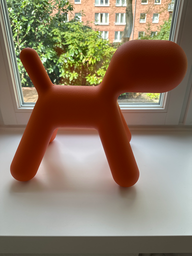 Orange Dog Sculpture