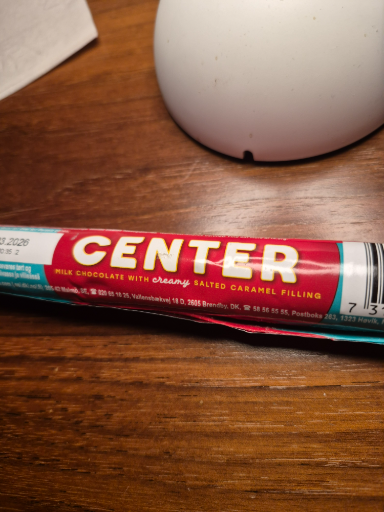 CENTER Milk Chocolate with Creamy Salted Caramel Filling