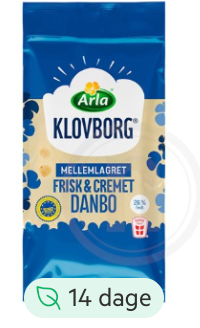 Arla Klovborg Danbo Mellemlagret 45+ 400 g