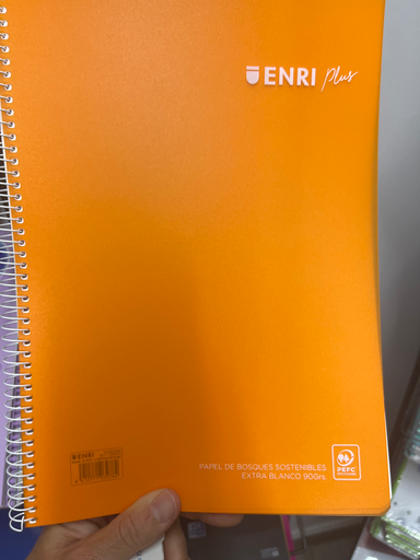 Enri Plus Quaderno a Spirale Formato Quarto a Righe 3.5 con Margine