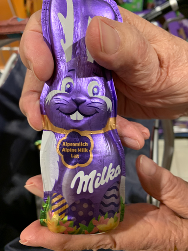 Milka Schmunzelhase Alpenmilch - klein, 90 g