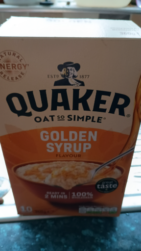 Quaker Oat so Simple Golden Syrup Flavour