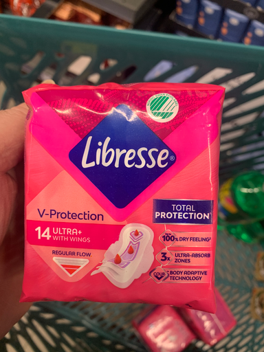 Libresse V-Protection Ultra+ Natural sanitary pad with aloe vera extract 20 pcs