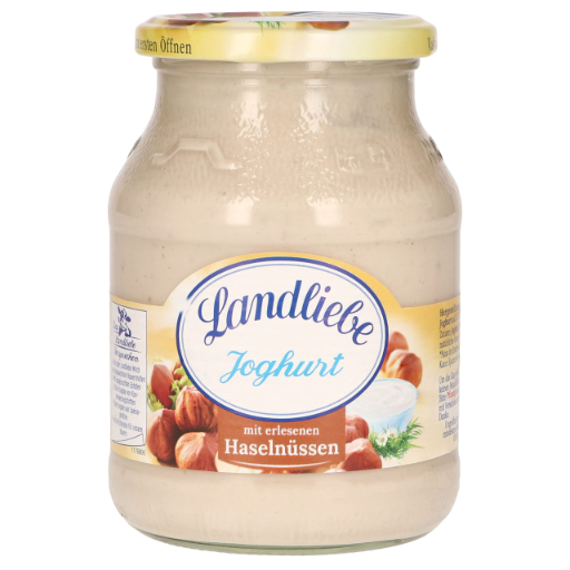 Landliebe Joghurt mit erlesenen Haselnüssen