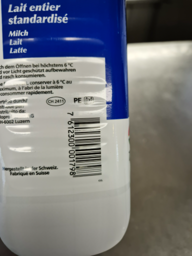 Emmi Suisse Lait entier standardisé UHT 1L