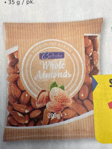 Belbake Californian Whole Almonds