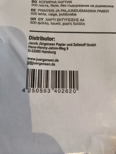 Jacob Jürgensen Papier und Zellstoff GmbH